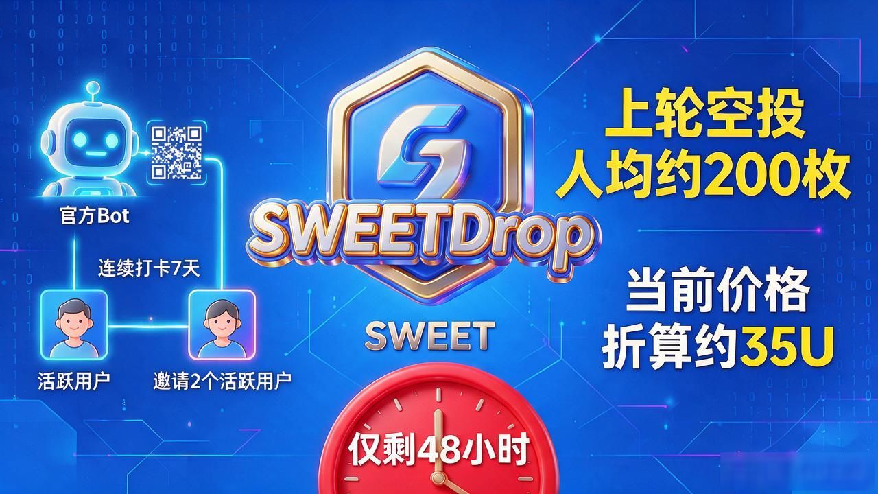 数字货币糖果空投线报_CandyToken空投参与条件_SweetDrop社交绑定空投攻略