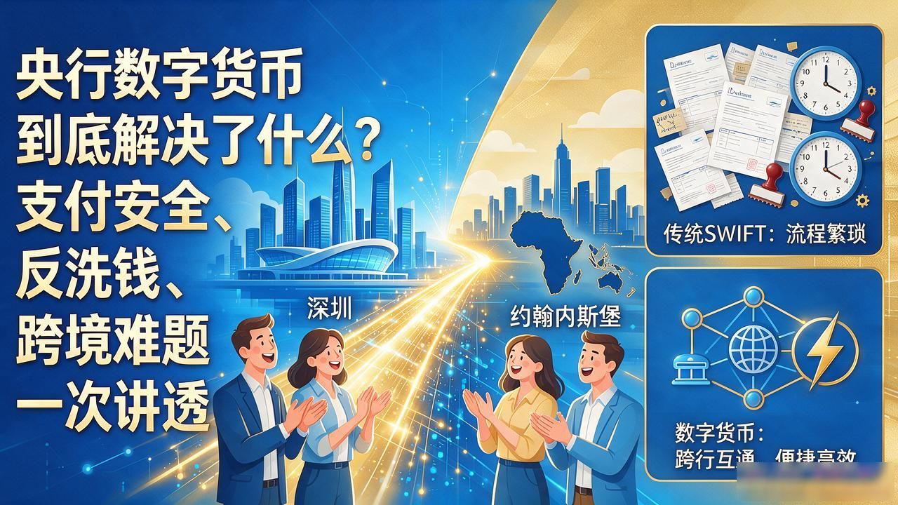 央行数字货币到底解决了什么？支付安全、反洗钱、跨境难题一次讲透