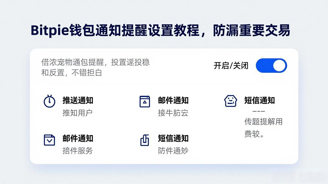 Bitpie钱包交易确认提醒开启_Bitpie钱包app通知设置_如何在Bitpie钱包app官网设置通知提醒