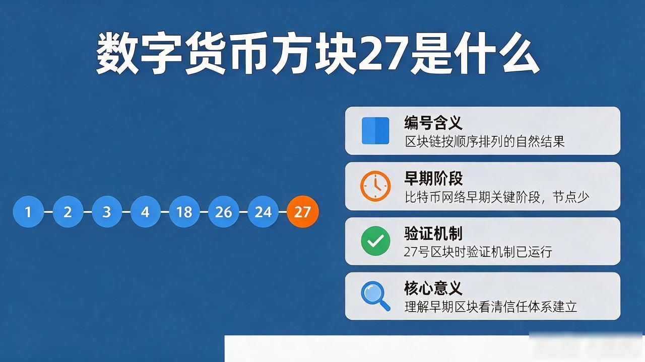 数字货币方块27是什么 区块链第27个区块的意义 早期区块链区块特点_数字货币方块27