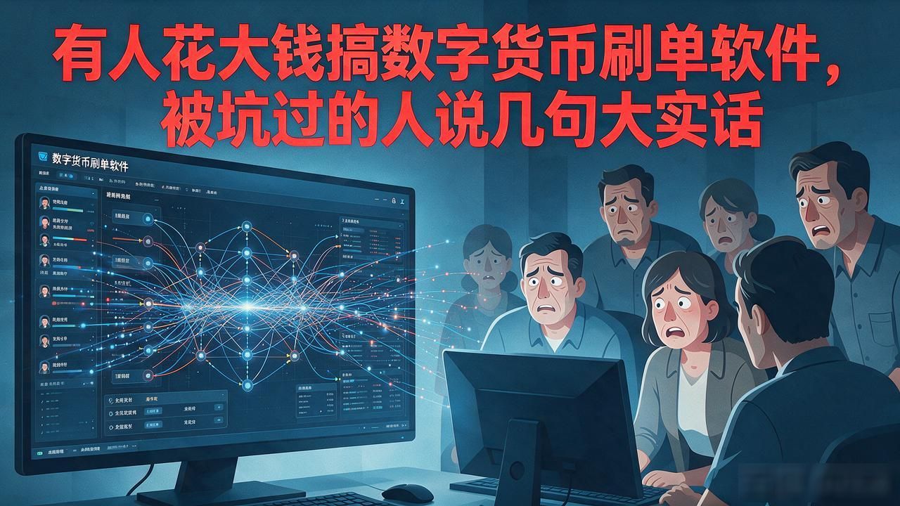 有人花大钱搞数字货币刷单软件，被坑过的人说几句大实话