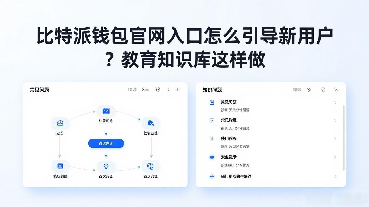比特派钱包官网入口怎么引导新用户？教育知识库这样做