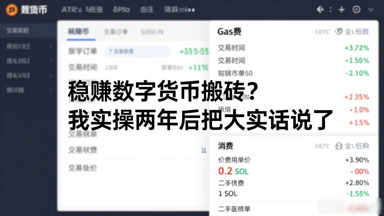 稳赚数字货币搬砖？我实操两年后把大实话说了