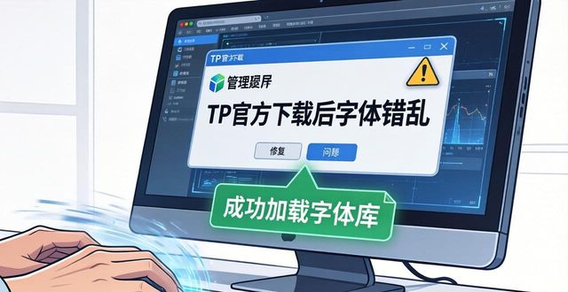 TP官方下载后字体错乱？两招快速修复