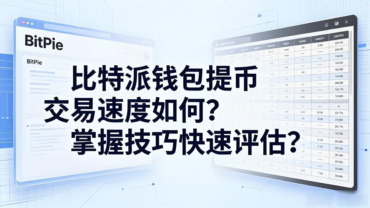 比特派钱包提币速度评估方法_比特派钱包交易速度影响因素_如何评估比特派钱包官方网站的提币与交易速度?