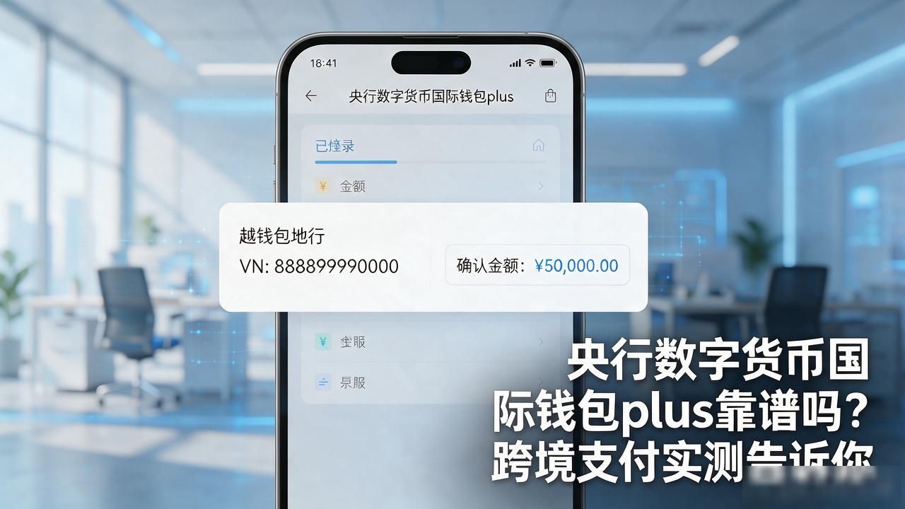 央行数字货币国际钱包plus靠谱吗？跨境支付实测告诉你