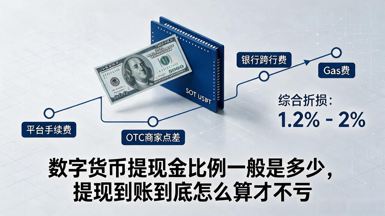 数字货币提现实际到账比例计算_数字货币提现金比例_USDT提现金综合费率与折损分析
