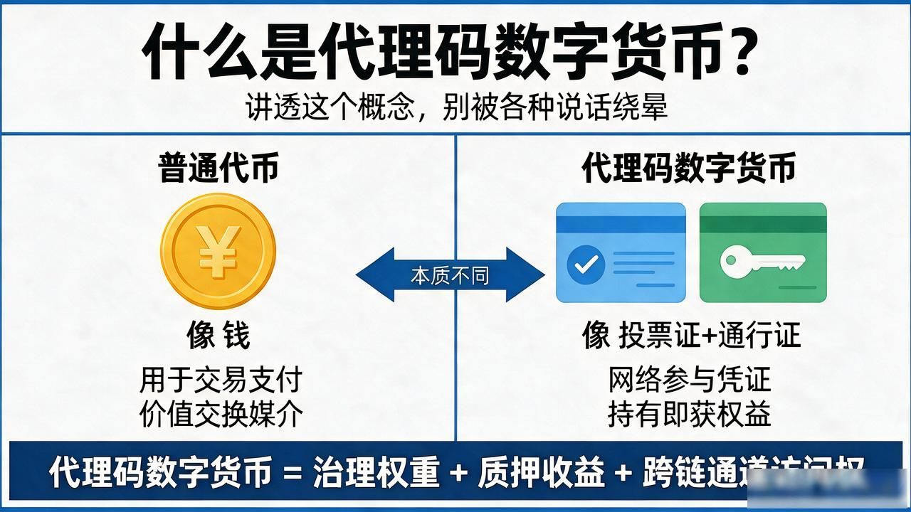 什么是代理码数字货币？讲透这个概念，别被各种说法绕晕