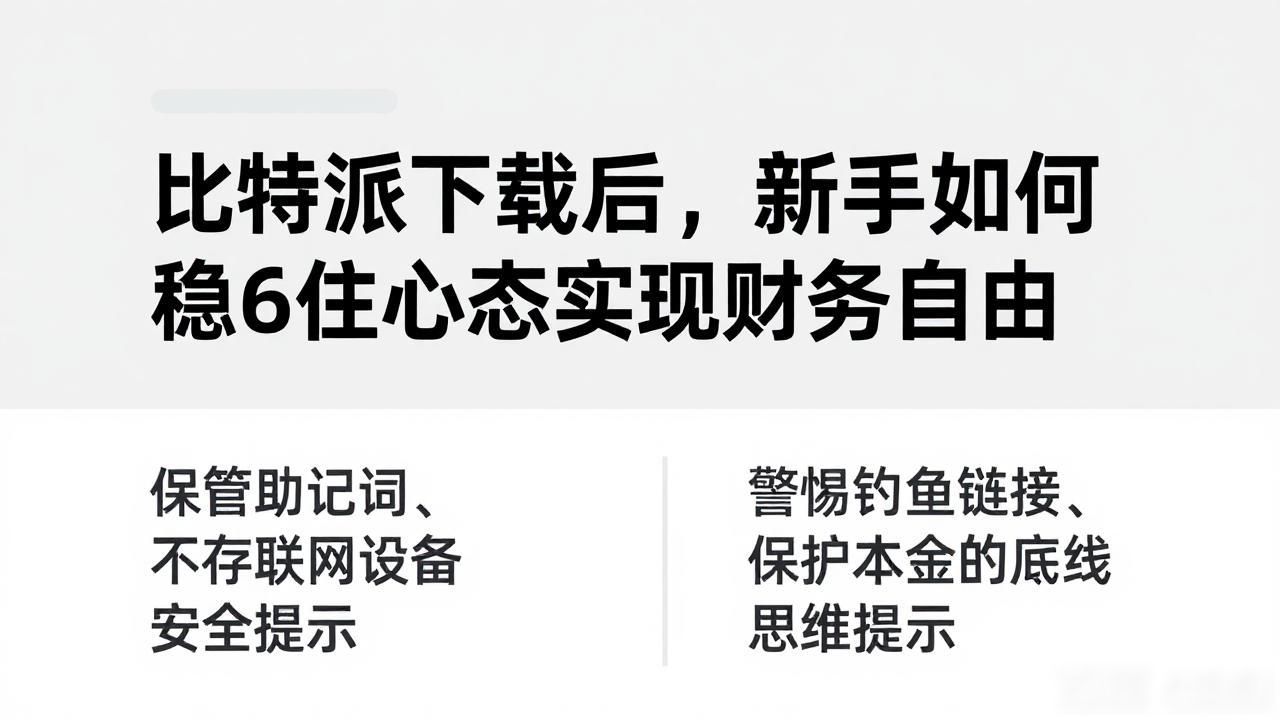 比特派下载后，新手如何稳住心态实现财务自由