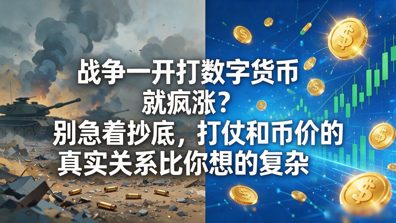 战争一开打数字货币就疯涨？别急着抄底，打仗和币价的真实关系比你想的复杂
