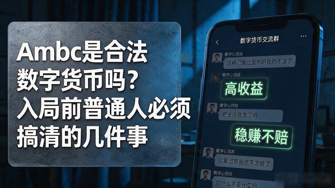 Ambc是合法数字货币吗？入局前普通人必须搞清的几件事