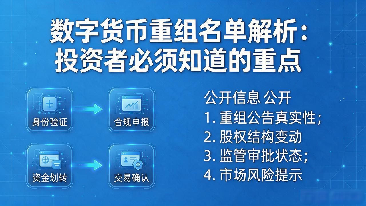 数字货币重组名单解析：投资者必须知道的重点