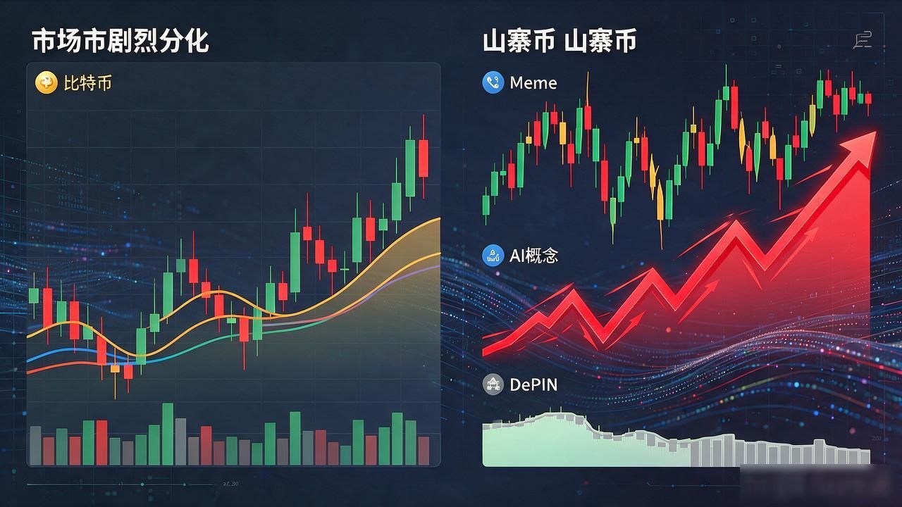 今日数字货币涨跌日评:比特币横盘蓄力,山寨币冰火两重天