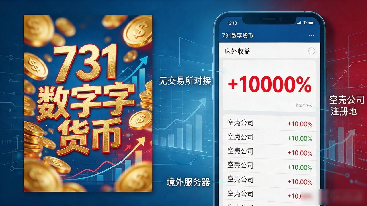 731数字货币是啥?别被名字唬住,拆开就是个换皮资金盘