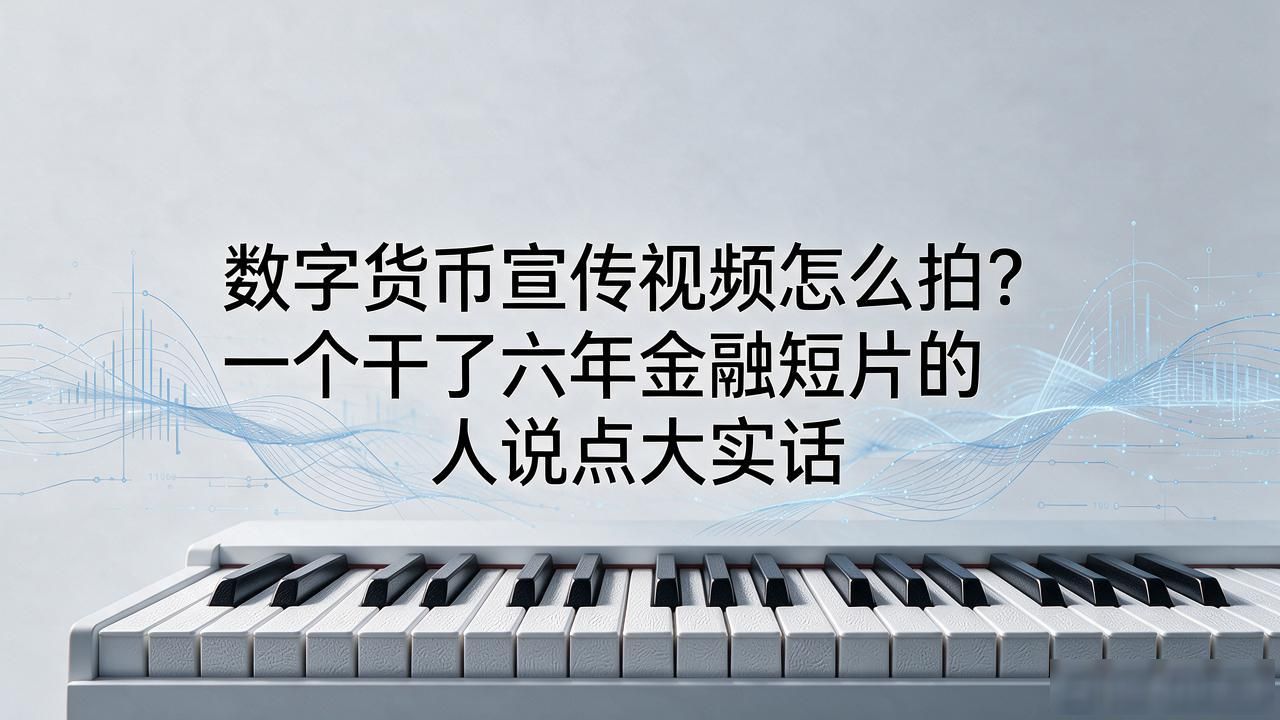 数字货币宣传视频怎么拍？一个干了六年金融短片的人说点大实话