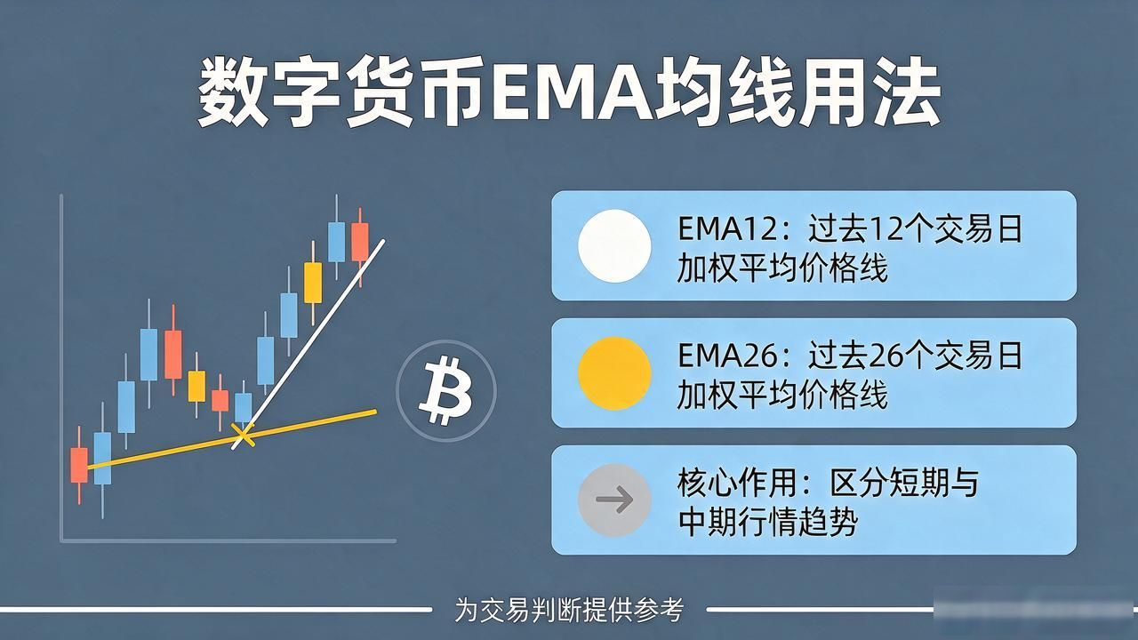 EMA12和EMA26周期应用_数字货币ema是指的哪条线_数字货币交易EMA指标