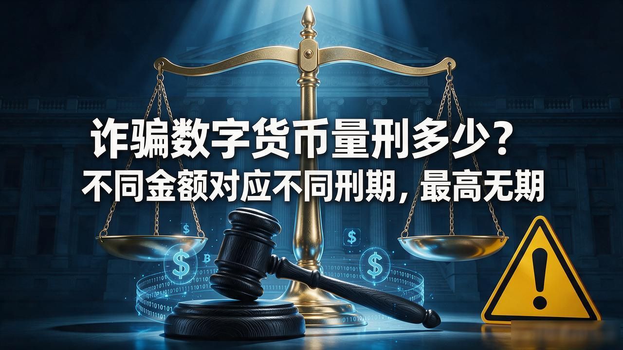 诈骗数字货币量刑多少？不同金额对应不同刑期，最高无期