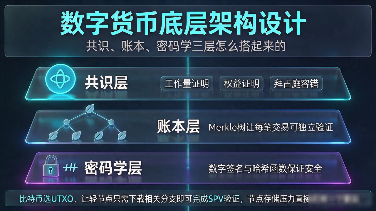 数字货币共识机制与密码学架构设计_区块链底层数据结构Merkle树原理_数字货币底层架构设计