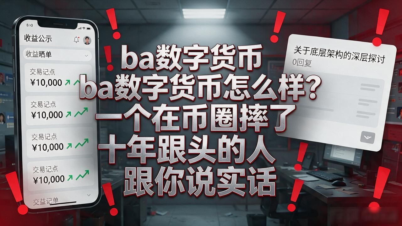 ba数字货币怎么样？一个在币圈摔了十年跟头的人跟你说实话